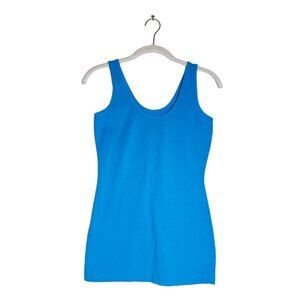 Maurices Women's Scoop Neck Tank Top in Blue - Sz S